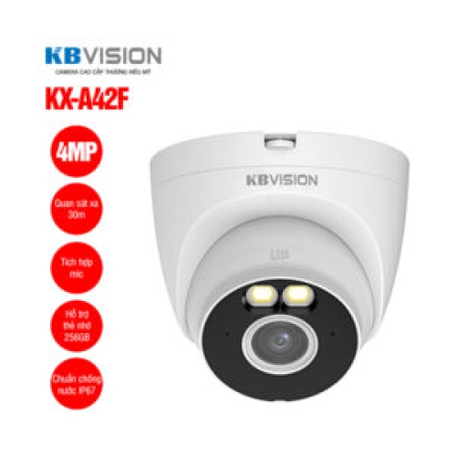 Camera Wifi KBVISION KX-A42F Dome 4MP Full Color Có MiC