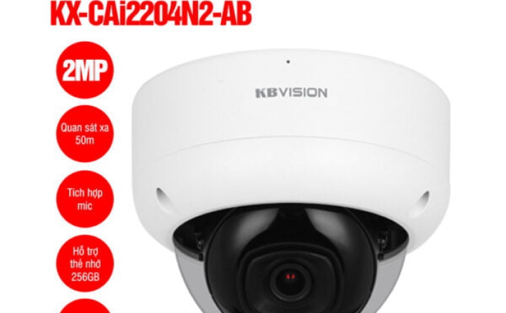 Camera IP Dome 2MP KBVISION KX-CAi2204N2-AB